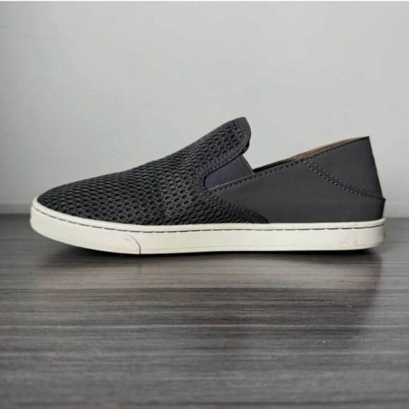 Olukai Pehuea Slip-On Shoes $100 in Pavement Gray - Picture 7 of 10